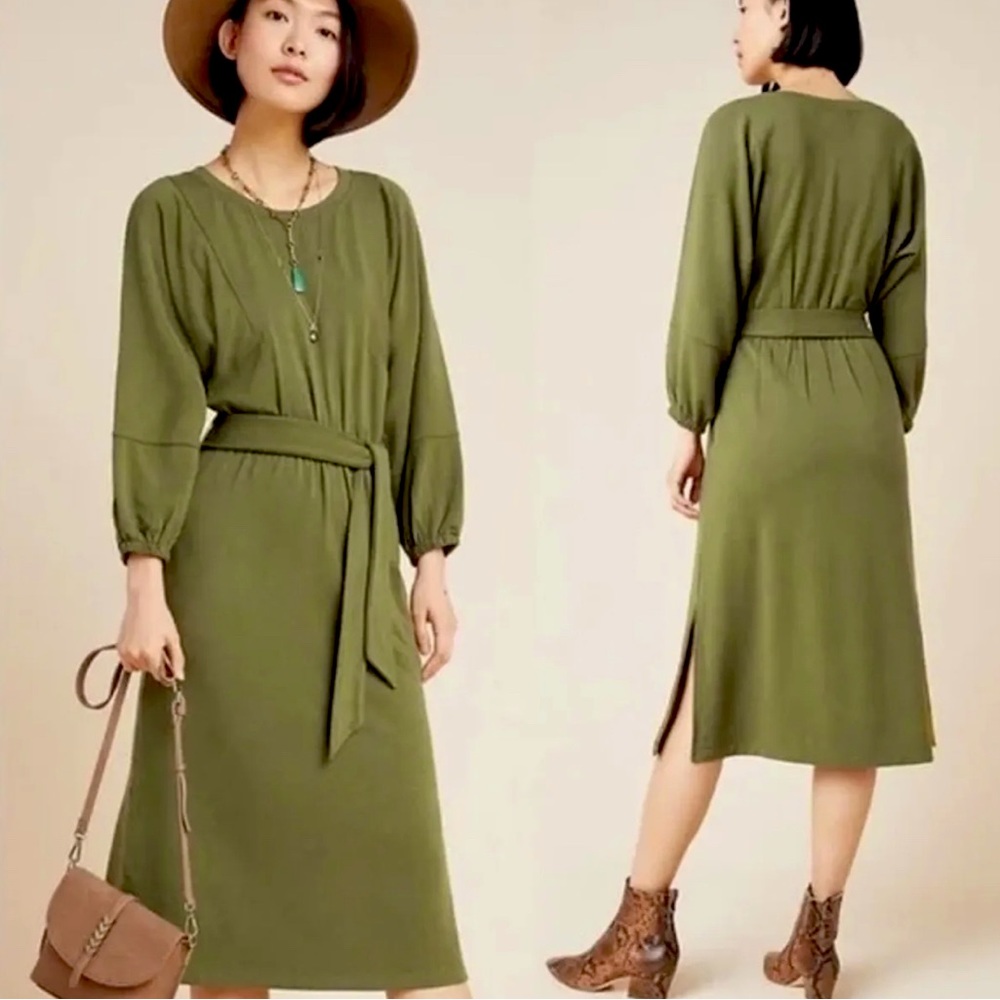 *SOLD* Anthropologie Thalia Sweatshirt Midi Dress - XS